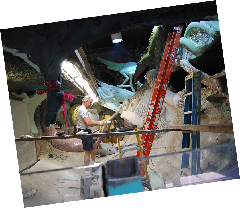 Progress photo of building City Museum's Aquarium