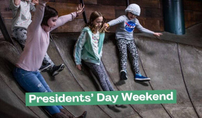 3 kids on ramp slide